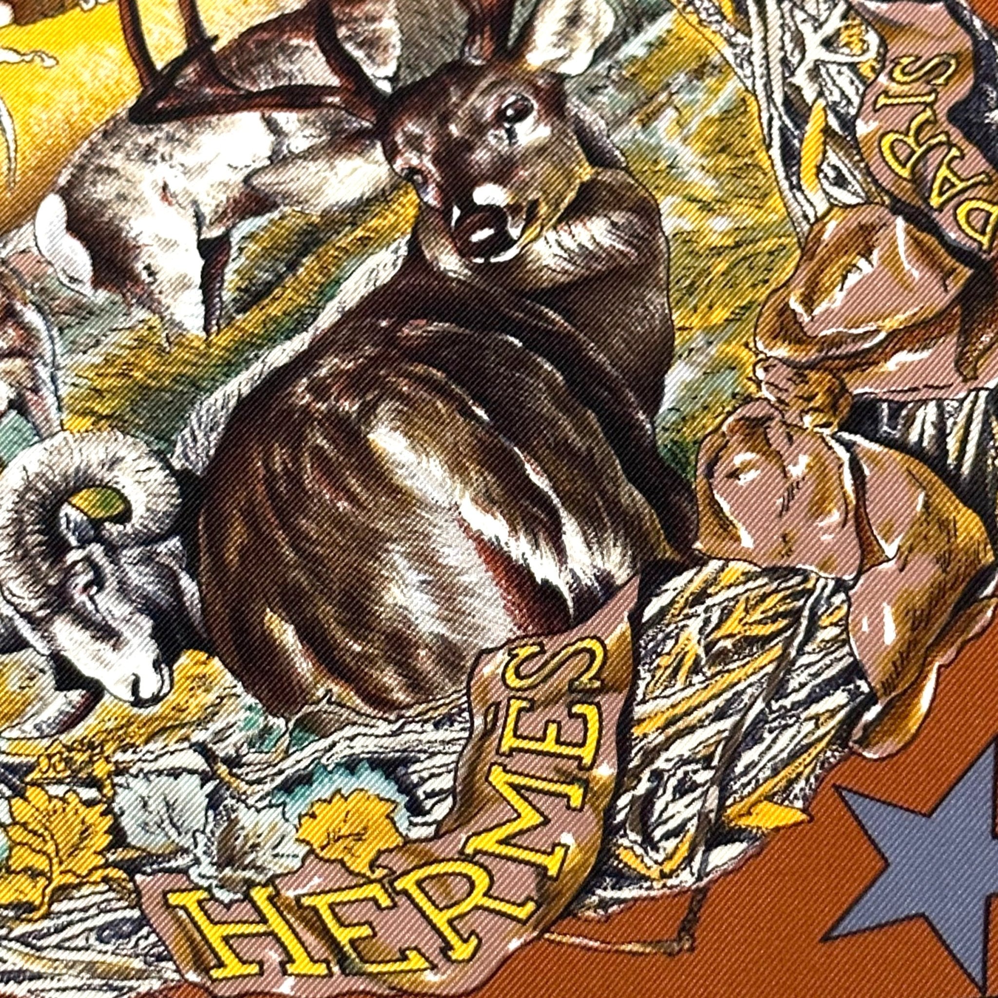 Faune et Flore du Texas - FOULARD HERMES 90 cm - Carré Society