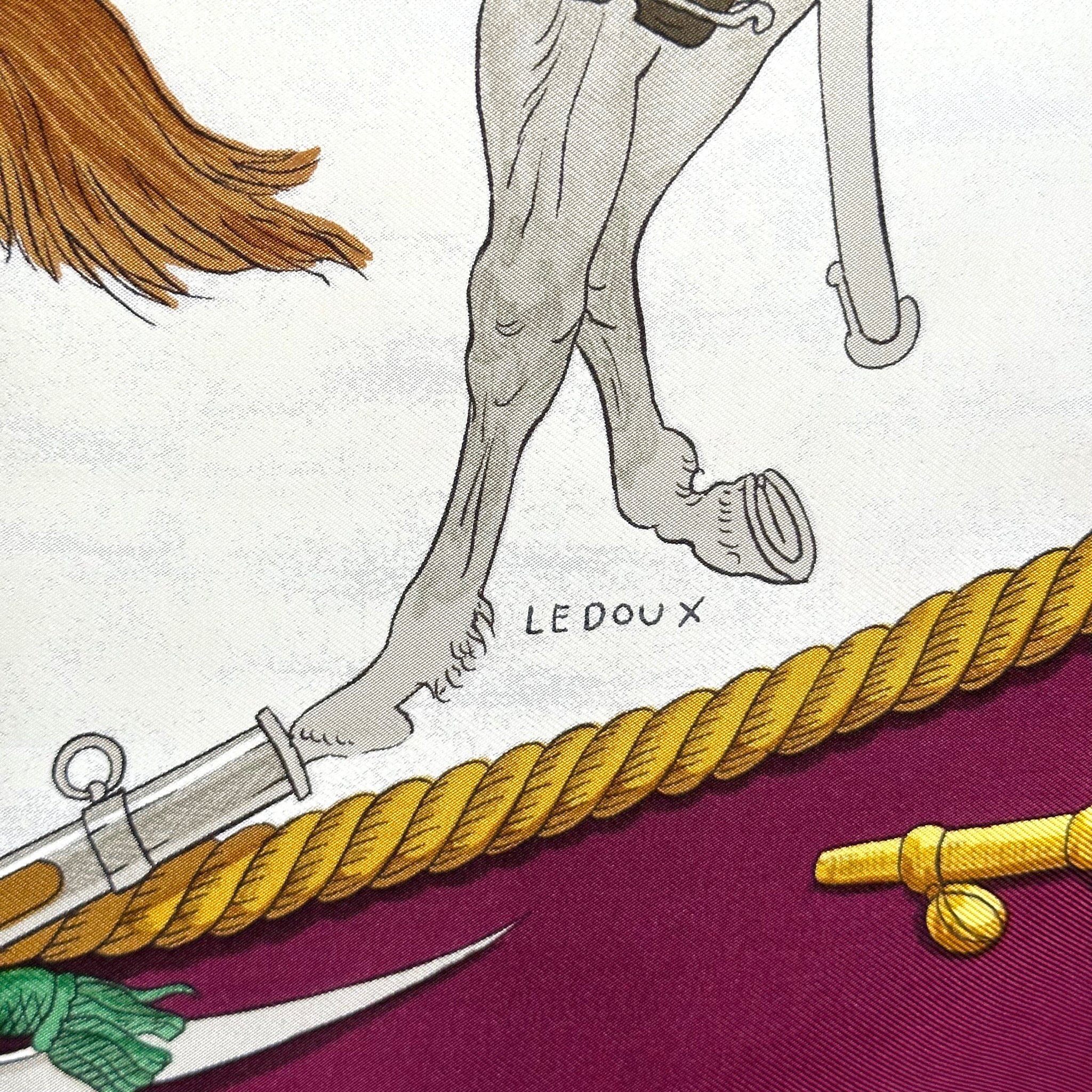 Navy and Cavalry - HERMES SCARF 90 CM