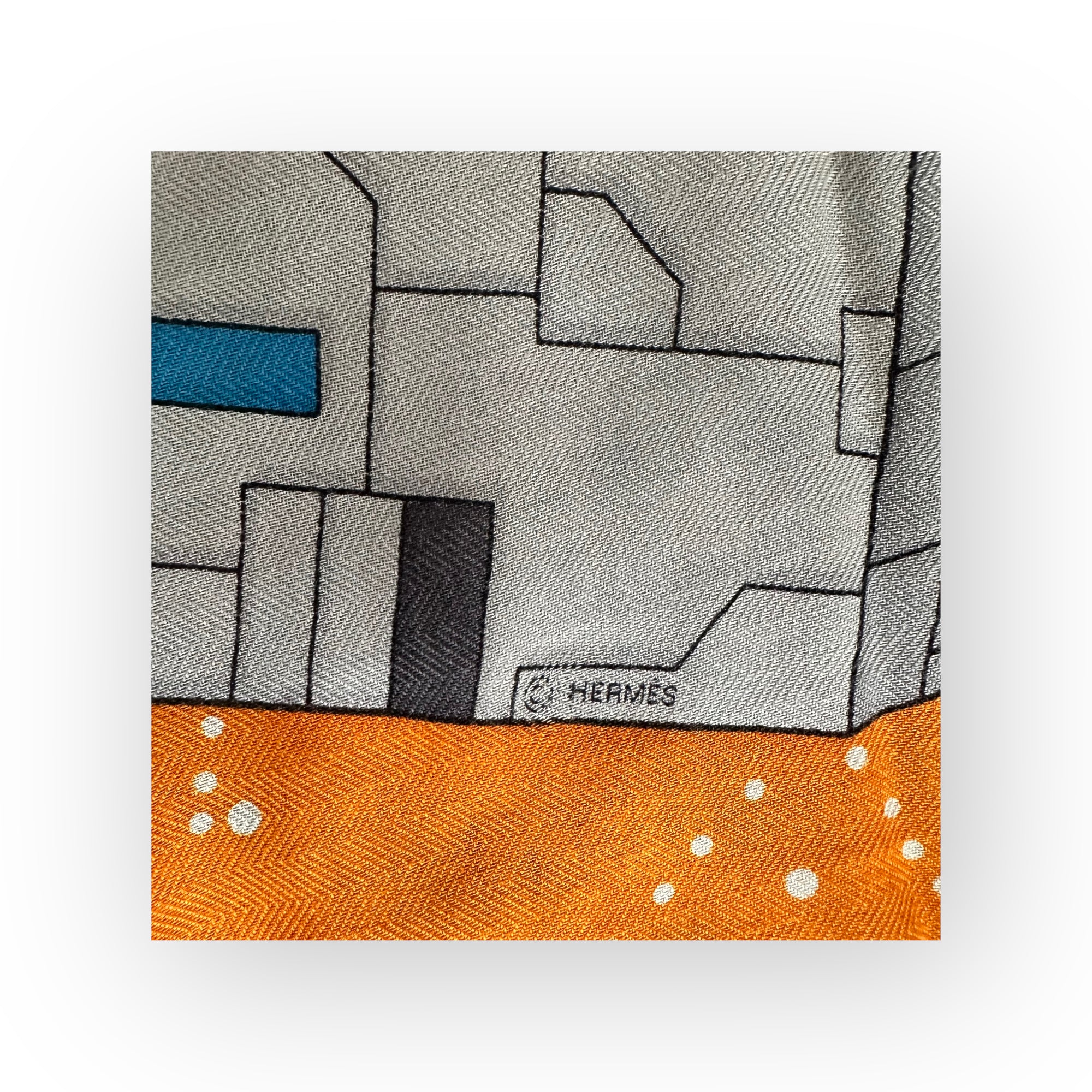 HERMES ODYSSEY - HERMES-SILK AND CASHMERE SCARF 100cm