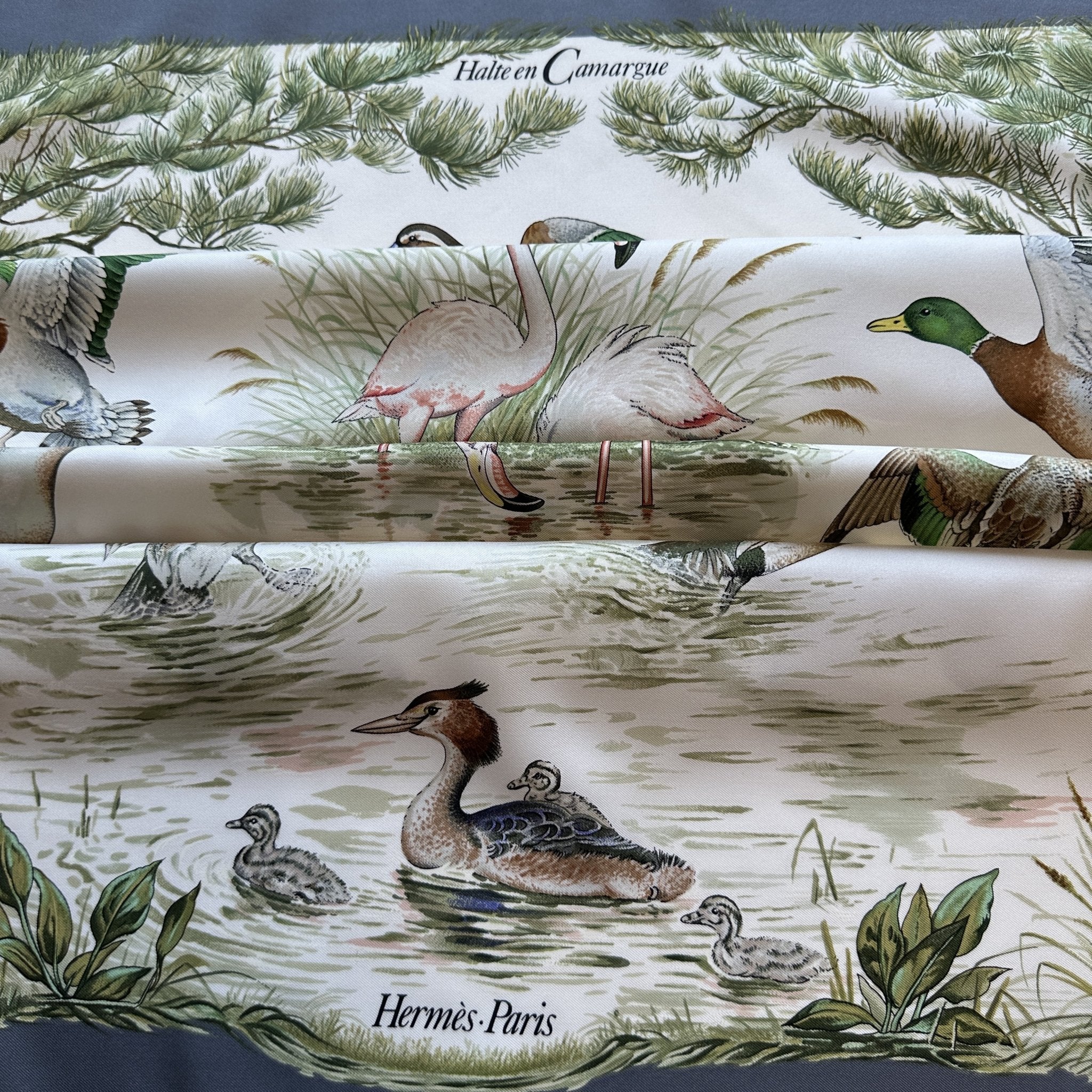 Stop in the Camargue - HERMES SCARF 90 CM