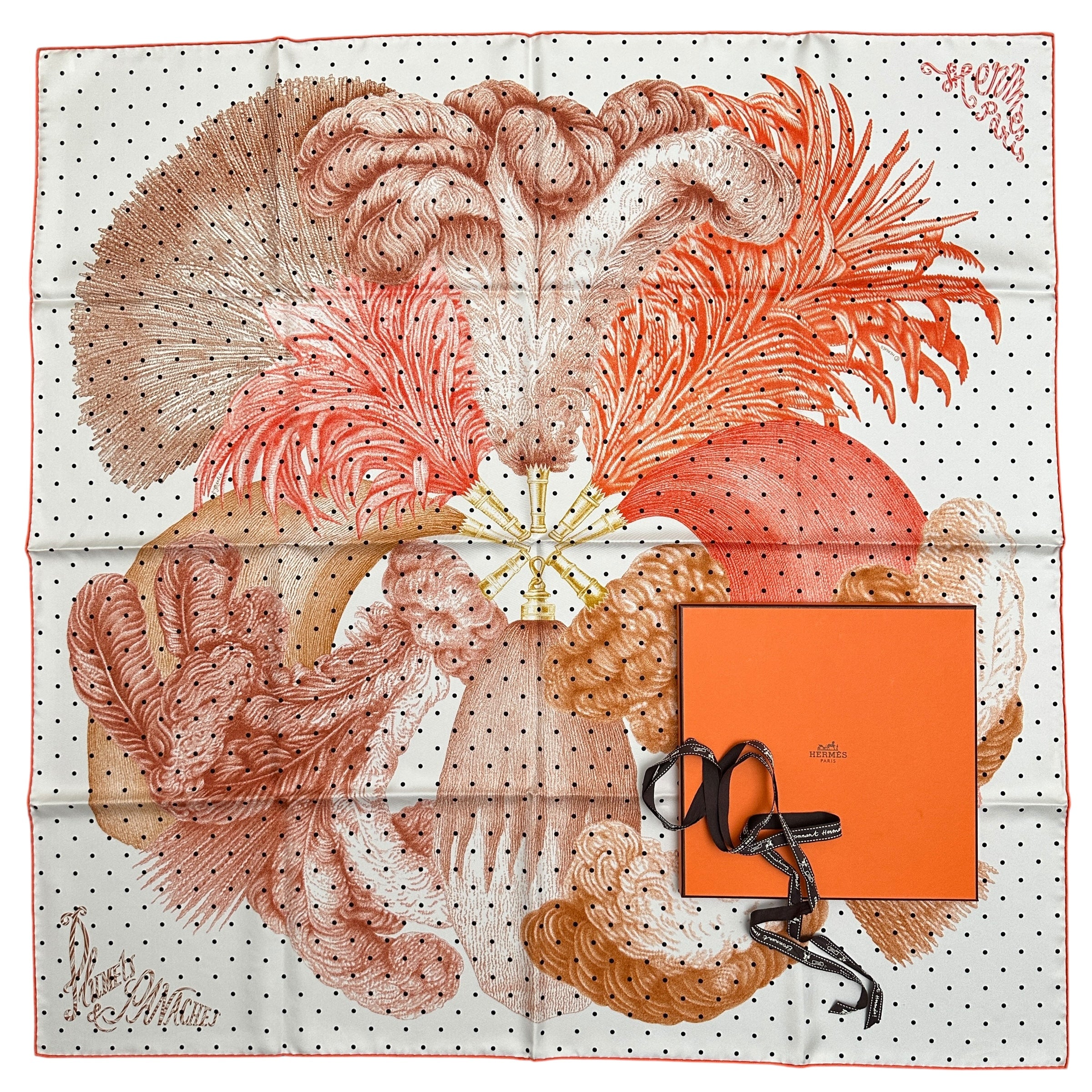 foulard hermes Plumets et panaches