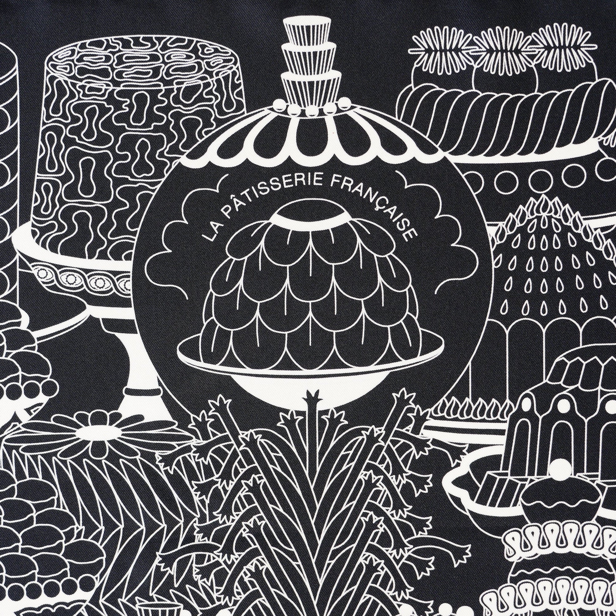 Gros plan sur le cartouche "La Pâtisserie Française"