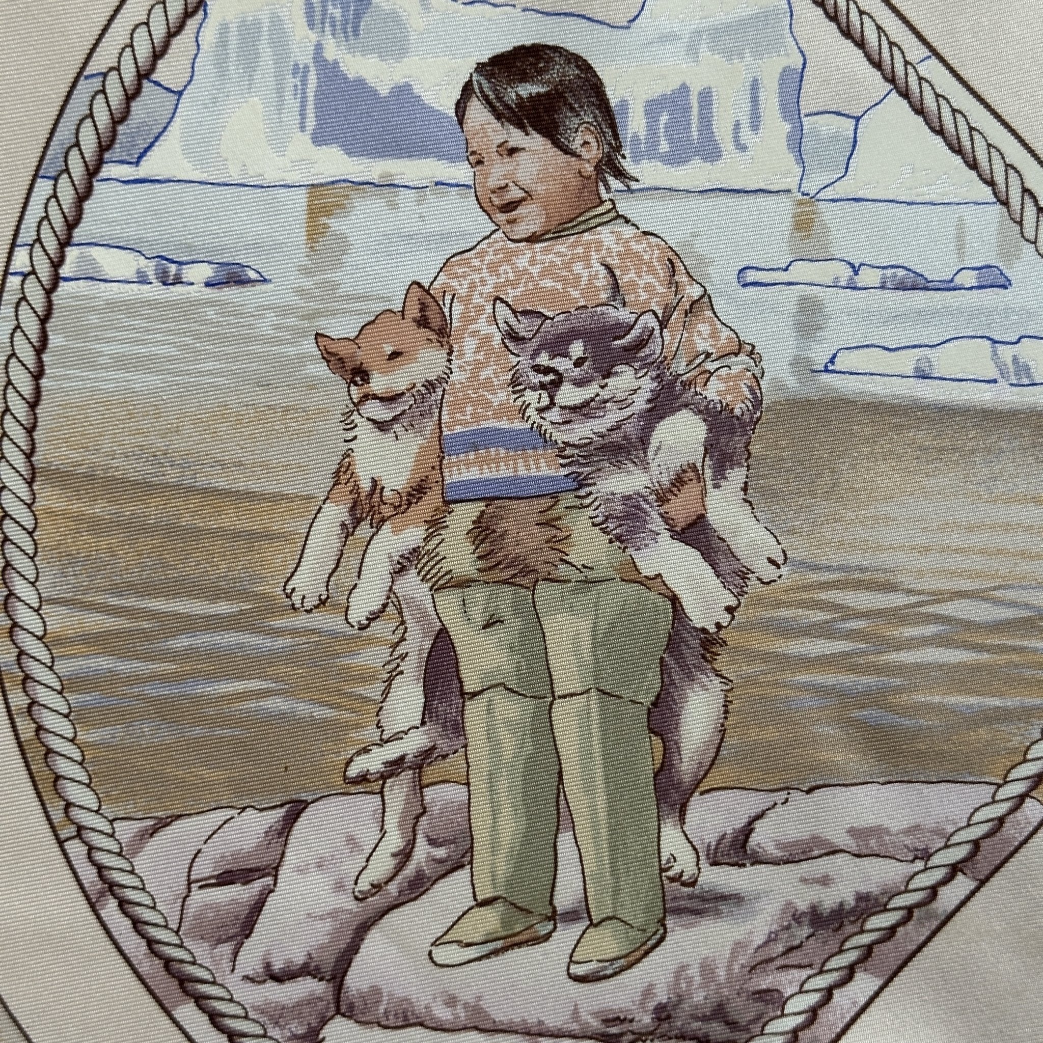 foulard carre hermes groenland dessin de philippe Ledoux