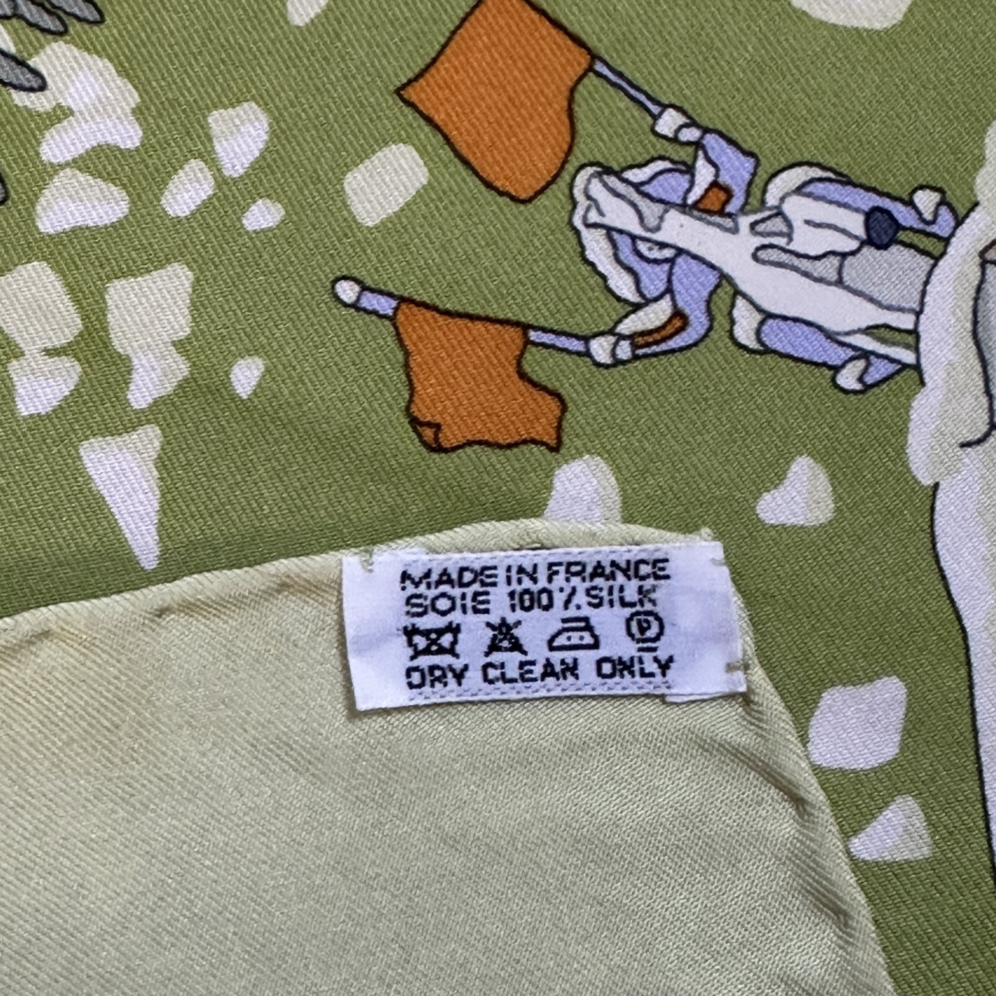 etiquette de composition en soie made in france