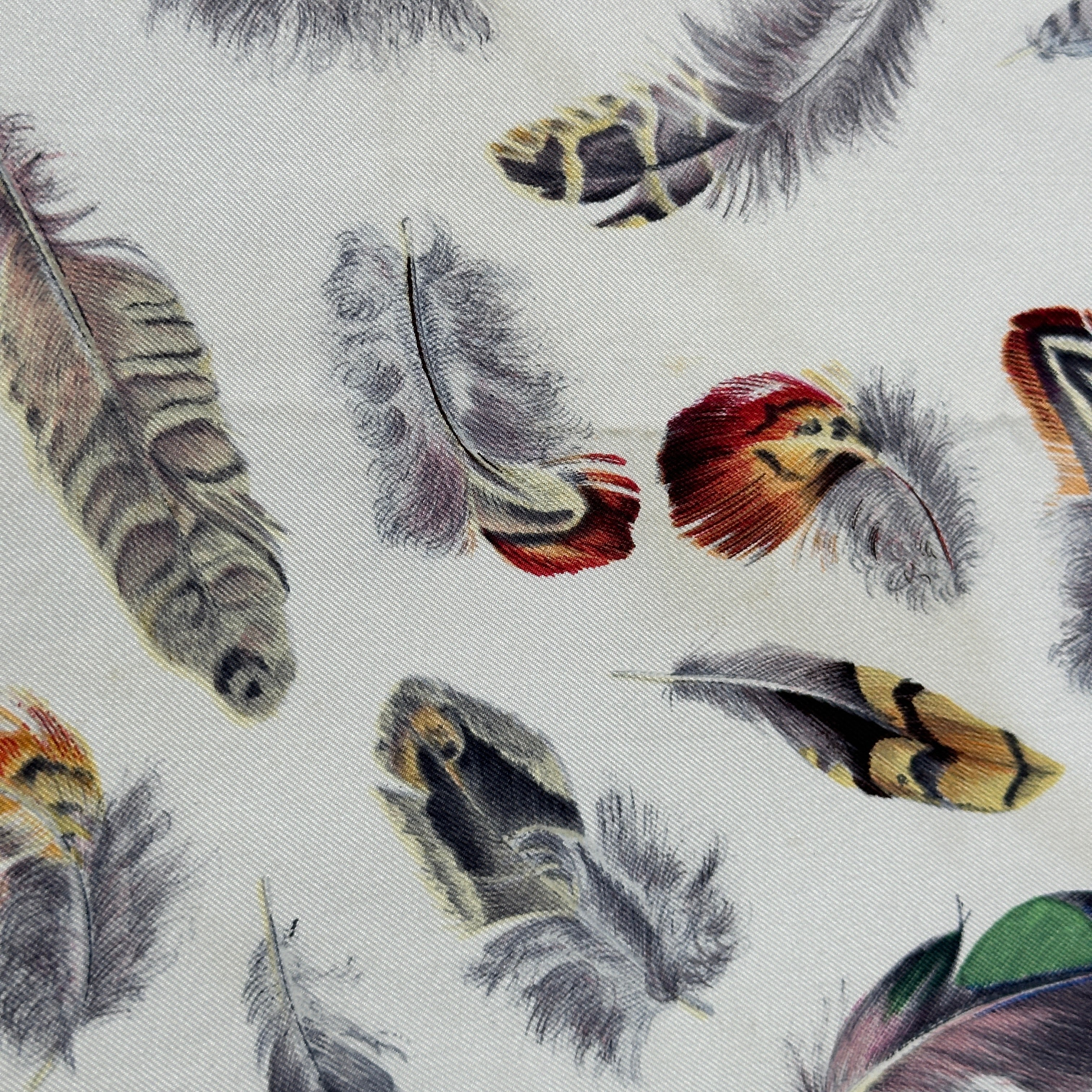 Feathers - HERMES SCARF 90 CM