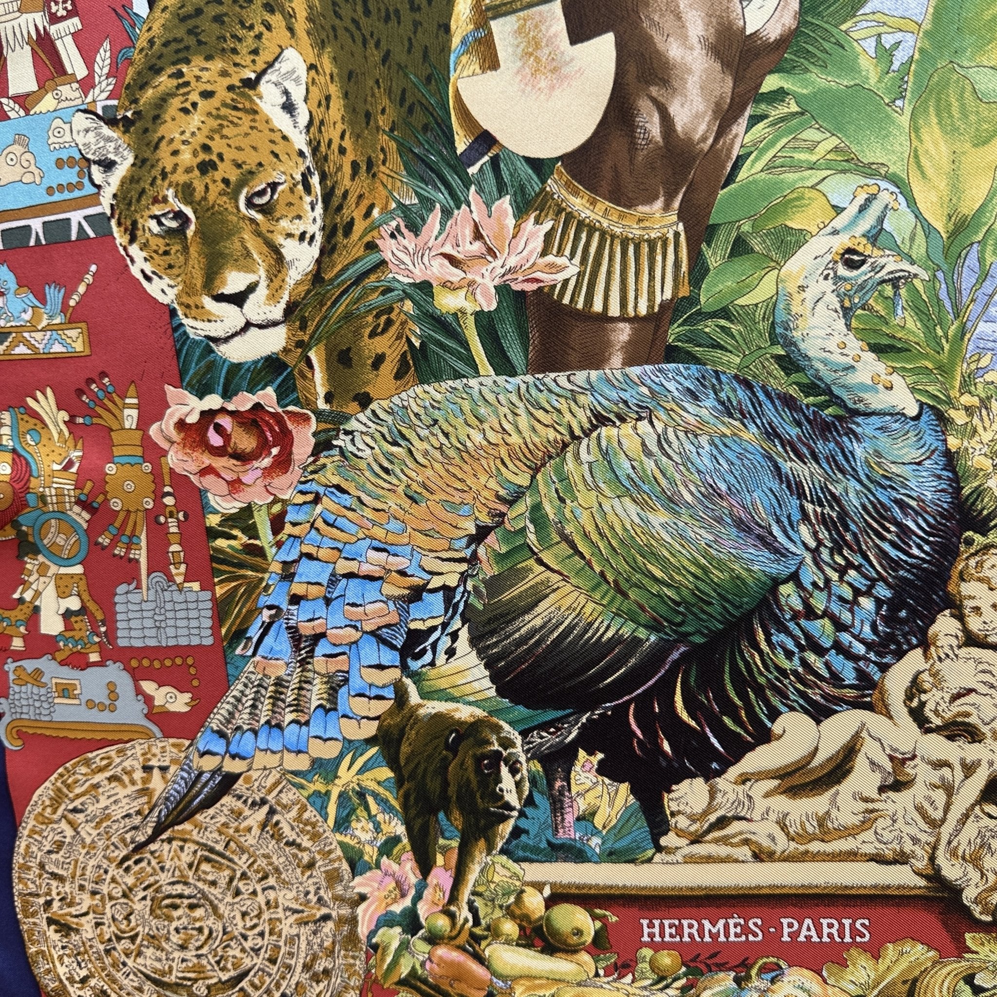 dessin de dindon et jaguar