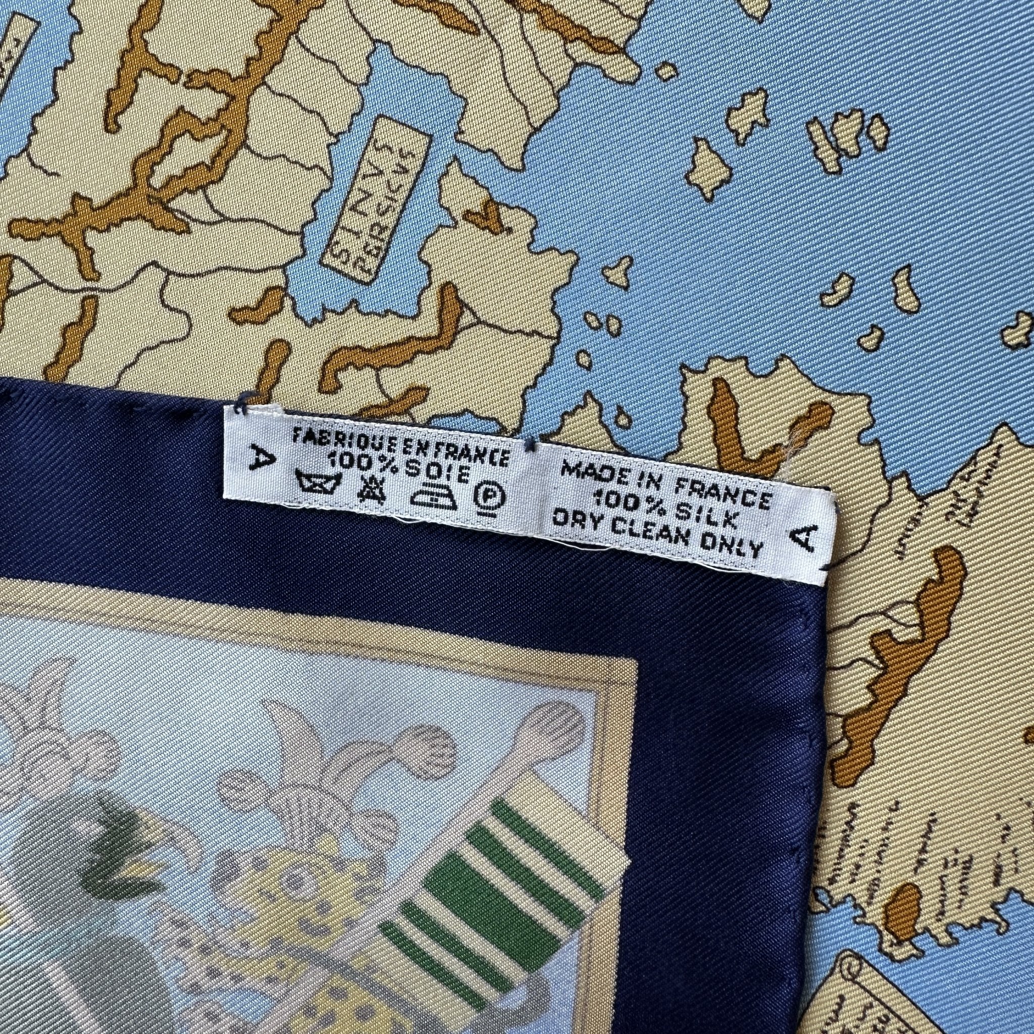 étiquette de composition du foulard en soie fabriqué en france