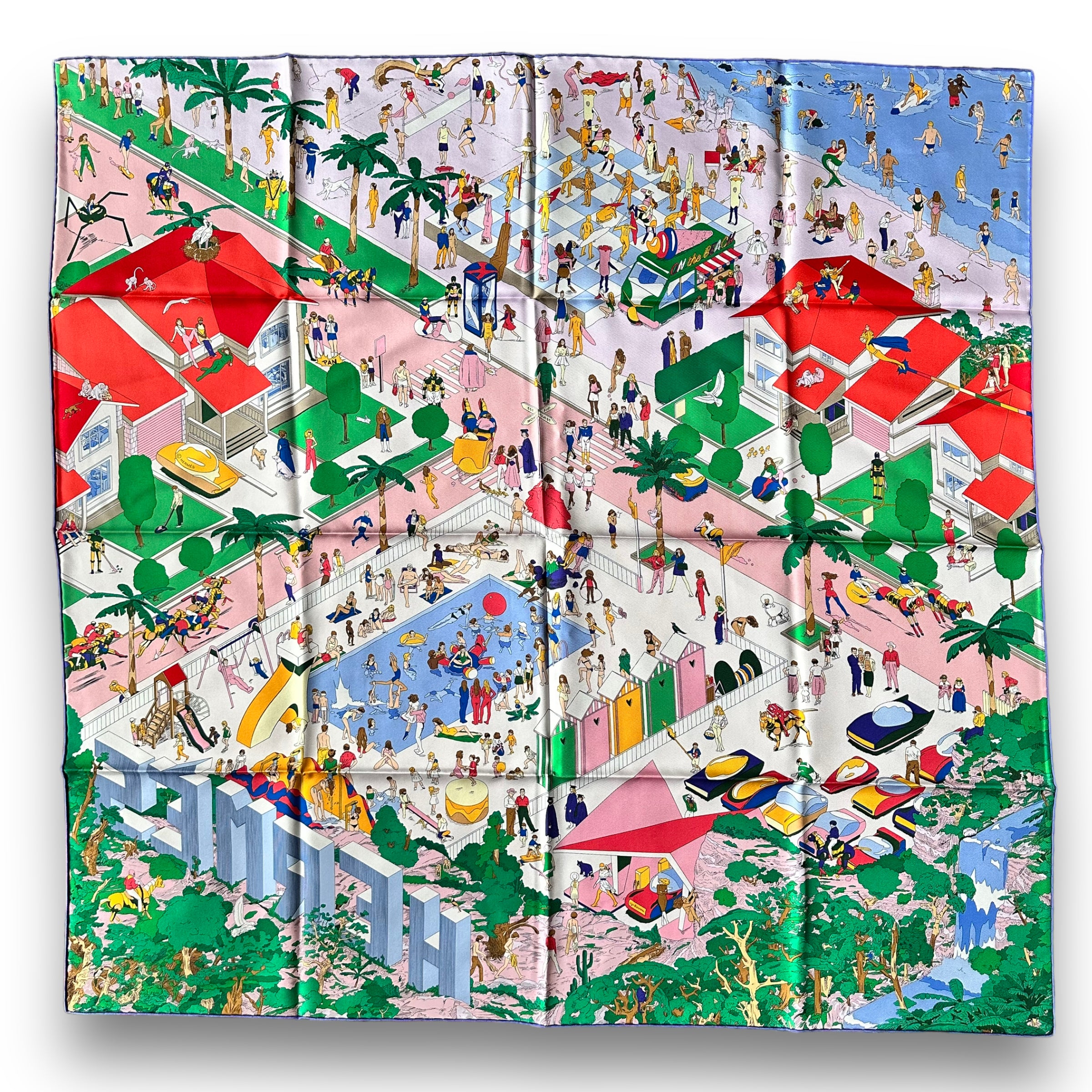 on-the-beach-par-ugo-bienvenu-vert-rose-rouge