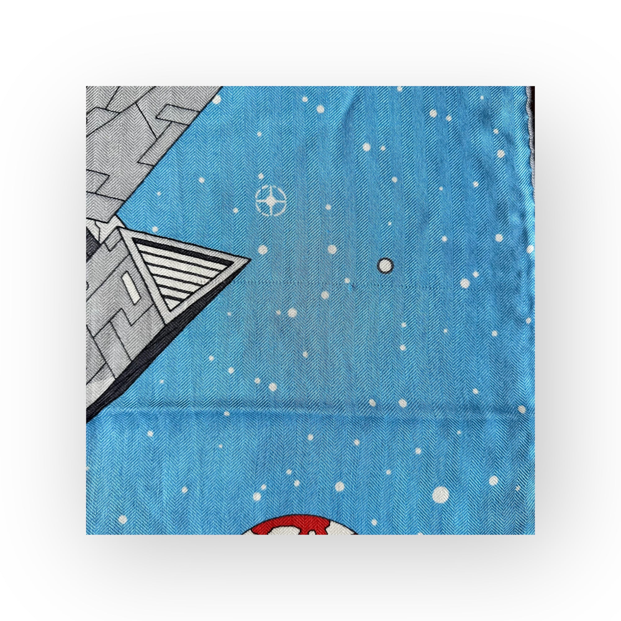 HERMES ODYSSEY - HERMES-SILK AND CASHMERE SCARF 100cm